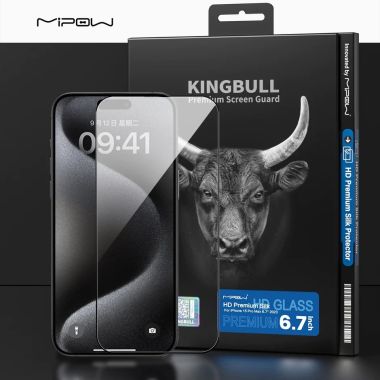 Cường lực MiPow Kingbull HD Premium SILK iPhone 14, 15 Series