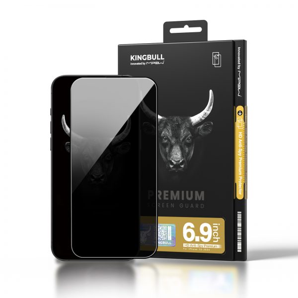 Cường lực chống nhìn trộm Mipow Kingbull iPhone 16 Pro Max HD Anti-Spy Premium Silk